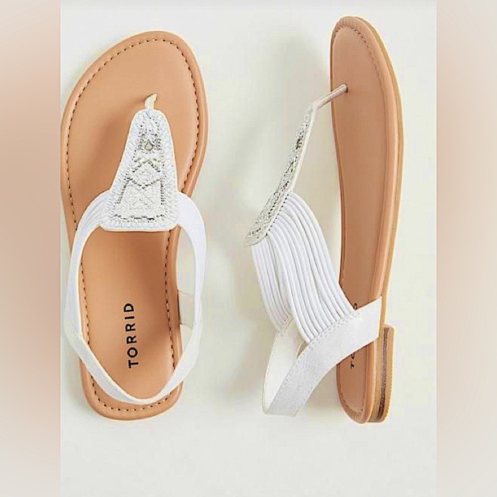 Torrid Boho Sandals (White)